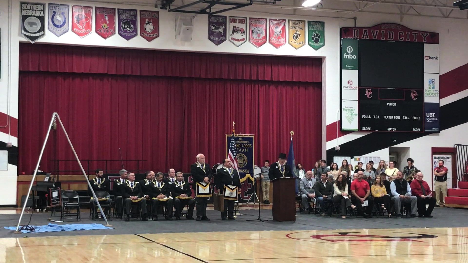 James Carlton speaks at cornerstone ceremony